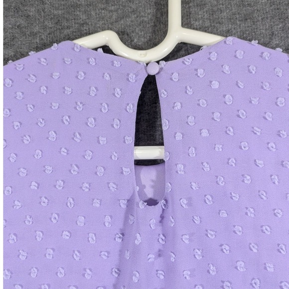 Altard State Purple‎ Embroidered Baby Doll Dress Lined Romantic Coquette Size M - Picture 4 of 10